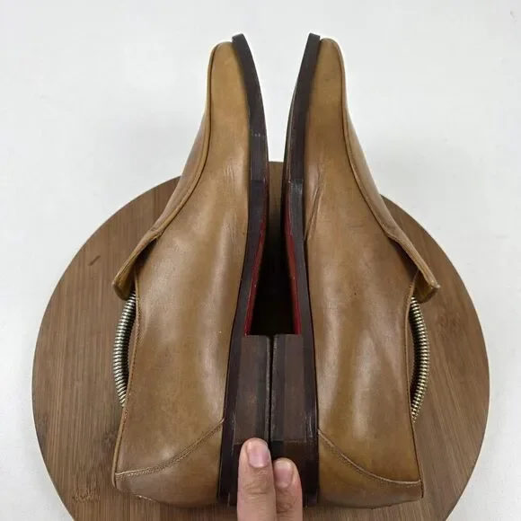 Oliver Sweeney Dagher Shoes‎ Mens 10 Slip On Square Toe Leather Loafers Italy
